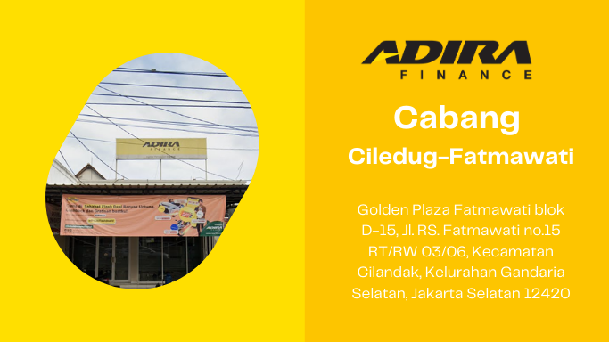 Gadai BPKB, Adira Finance Cabang Ciledug-Fatmawati - WA 081283748516