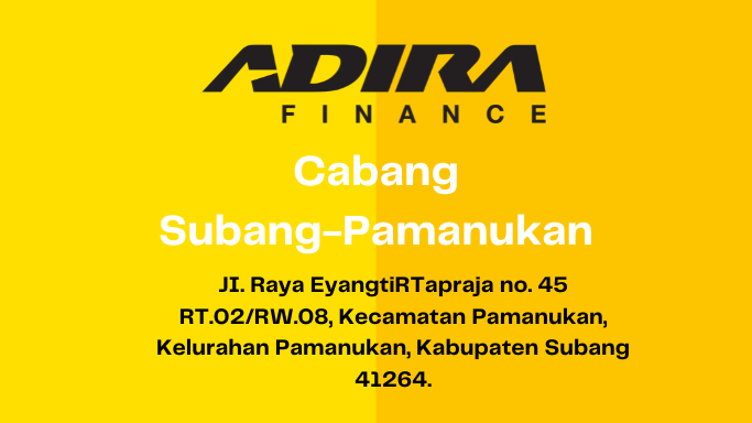 Gadai BPKB, Adira Finance Cabang Subang-Pamanukan WA-081283748516