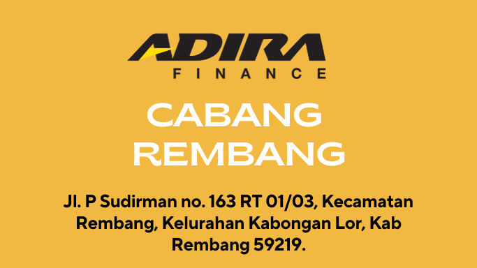 Gadai BPKB, Adira Finance Cabang Rembang WA-081283748516
