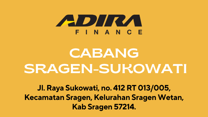 Gadai BPKB, Adira Finance Cabang Sragen-Sukowati WA-081283748516