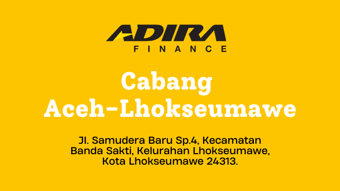 Gadai BPKB, Adira Finance Cabang Aceh-Lhokseumawe WA-081283748516