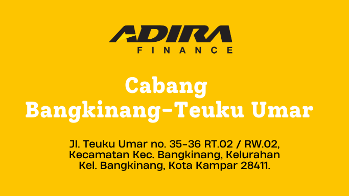 Gadai BPKB, Adira Finance Cabang Bangkinang-Teuku Umar WA-081283748516