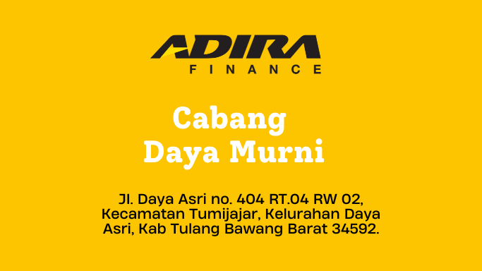 Gadai BPKB, Adira Finance Cabang Daya Murni WA-081283748516
