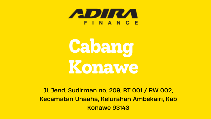 Gadai BPKB, Adira Finance Cabang Konawe WA-081283748516