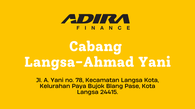Gadai BPKB, Adira Finance Cabang Langsa-Ahmad Yani WA-081283748516