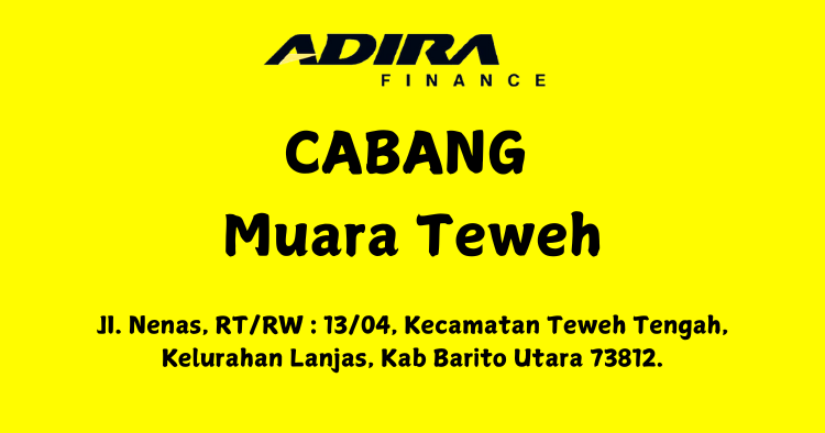 Gadai BPKB, Adira Finance Cabang Muara Teweh WA-081283748516