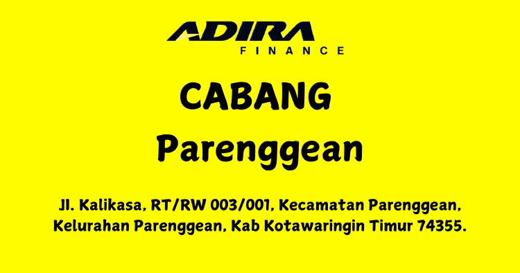 Gadai BPKB, Adira Finance Cabang Parenggean WA-081283748516