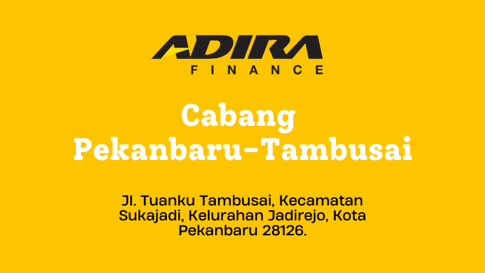 Gadai BPKB, Adira Finance Cabang Pekanbaru-Tambusai WA-081283748516