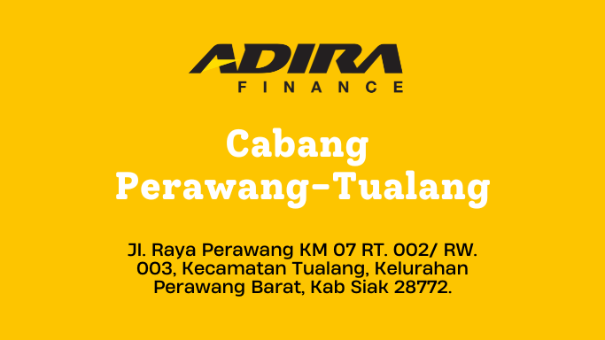 Gadai BPKB, Adira Finance Cabang Perawang-Tualang WA-081283748516