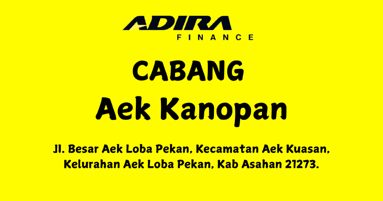 Gadai BPKB, Adira Finance Cabang Aek Kanopan WA-081283748516