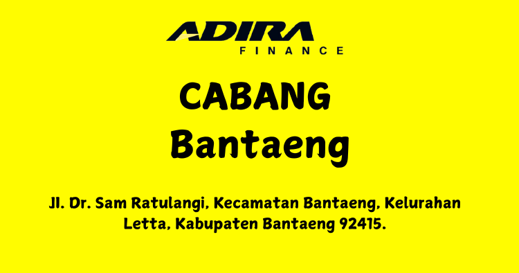 Gadai BPKB, Adira Finance Cabang Bantaeng WA-081283748516