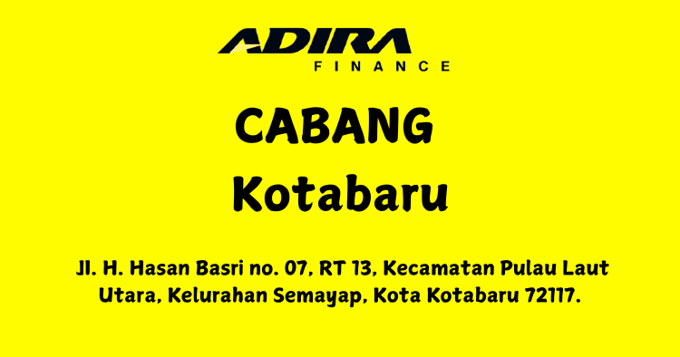 Gadai BPKB, Adira Finance Cabang Kotabaru WA-081283748516