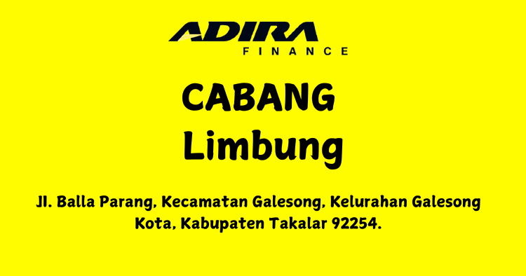 Gadai BPKB, Adira Finance Cabang Limbung WA-081283748516