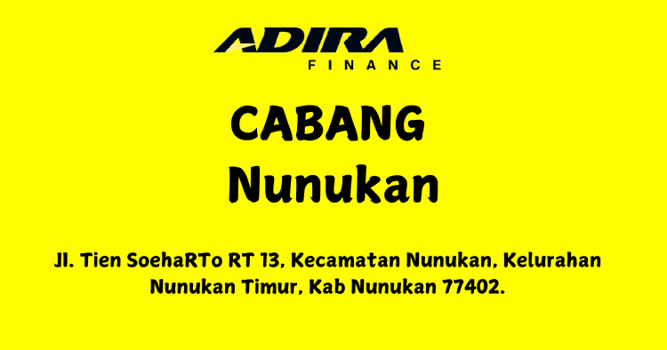 Gadai BPKB, Adira Finance Cabang Nunukan WA-081283748516