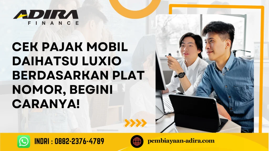 Cek Pajak Mobil Daihatsu Luxio Berdasarkan Plat Nomor, Begini Caranya!